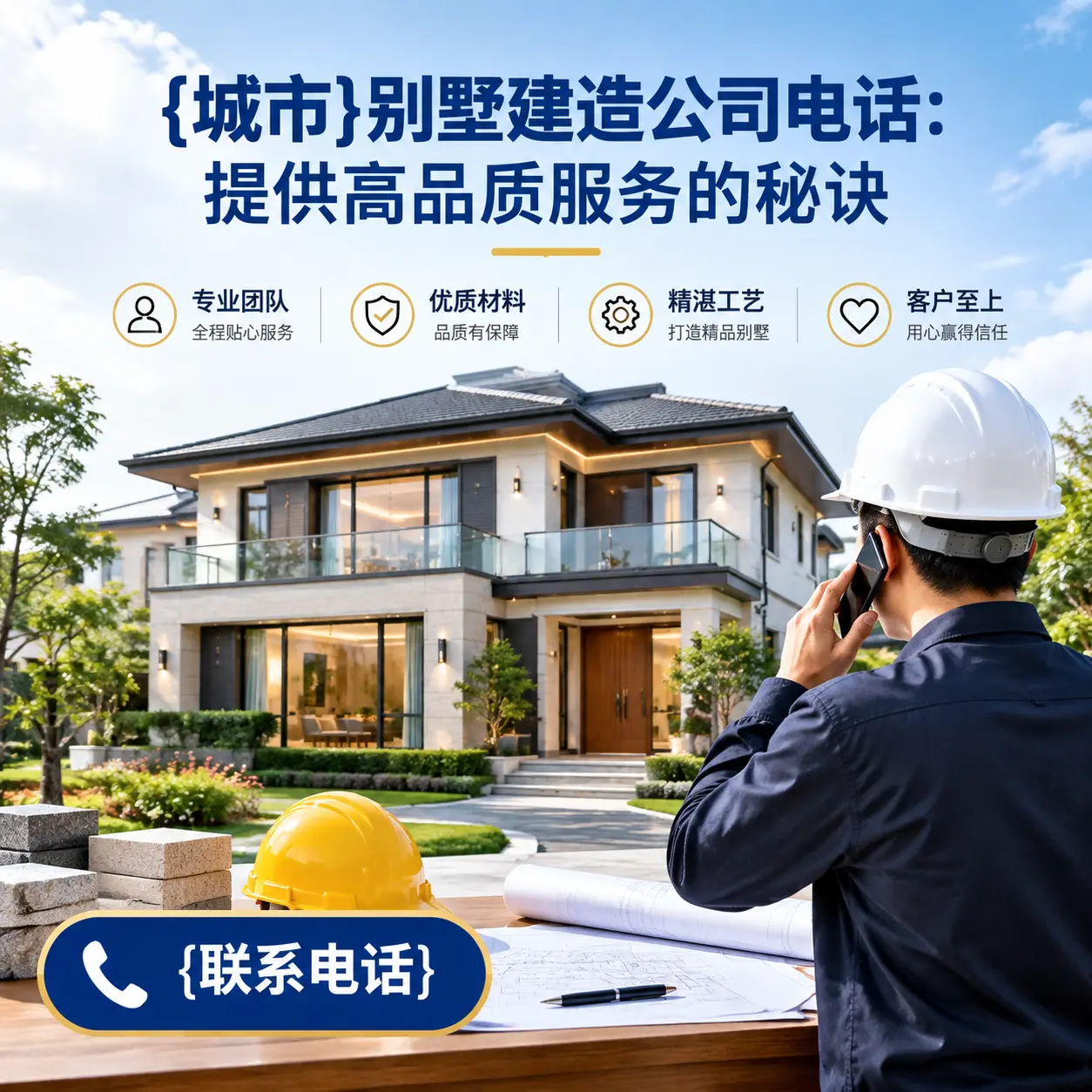 湄潭别墅建造公司电话:提供高品质服务的秘诀