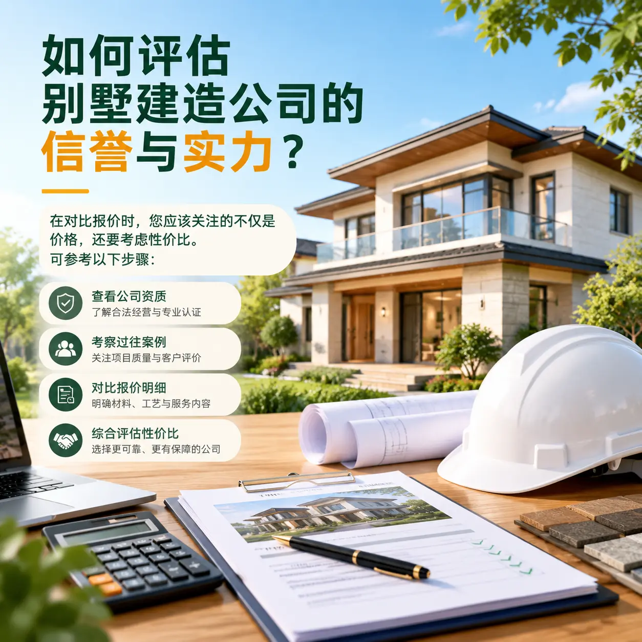 如何评估 湄潭 别墅建造公司的信誉与实力？