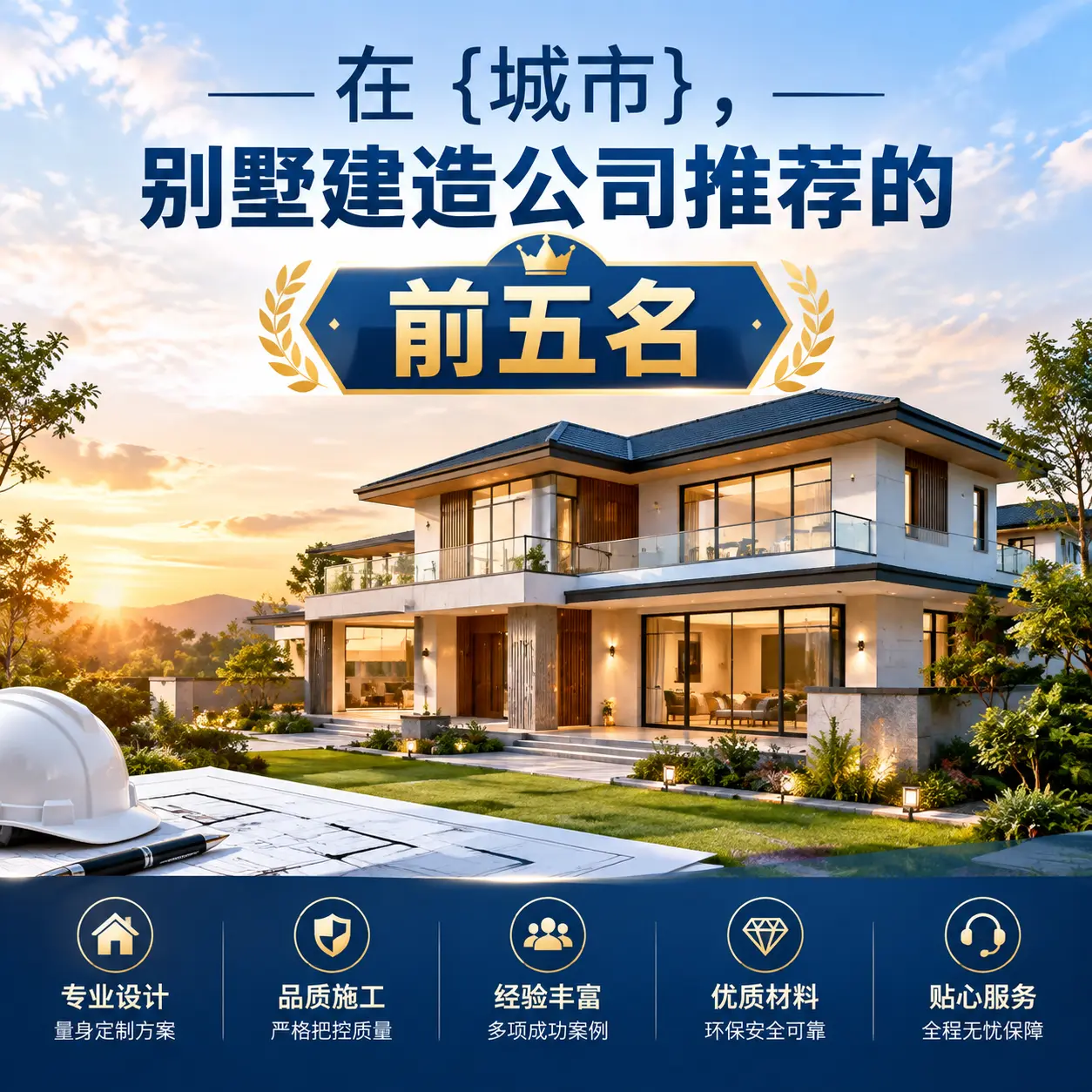 在 湄潭，别墅建造公司推荐的前五名