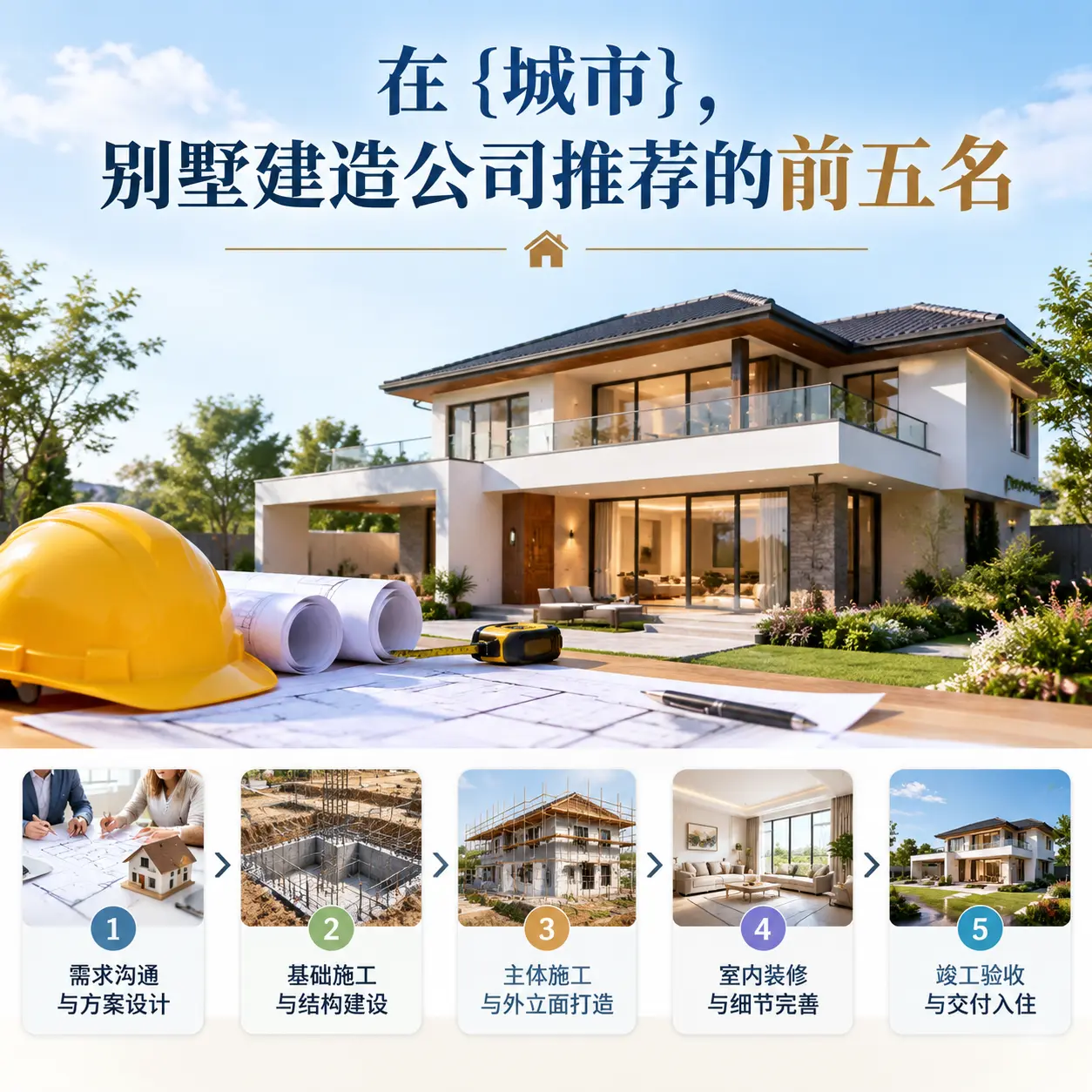 在 湄潭，别墅建造公司推荐的前五名