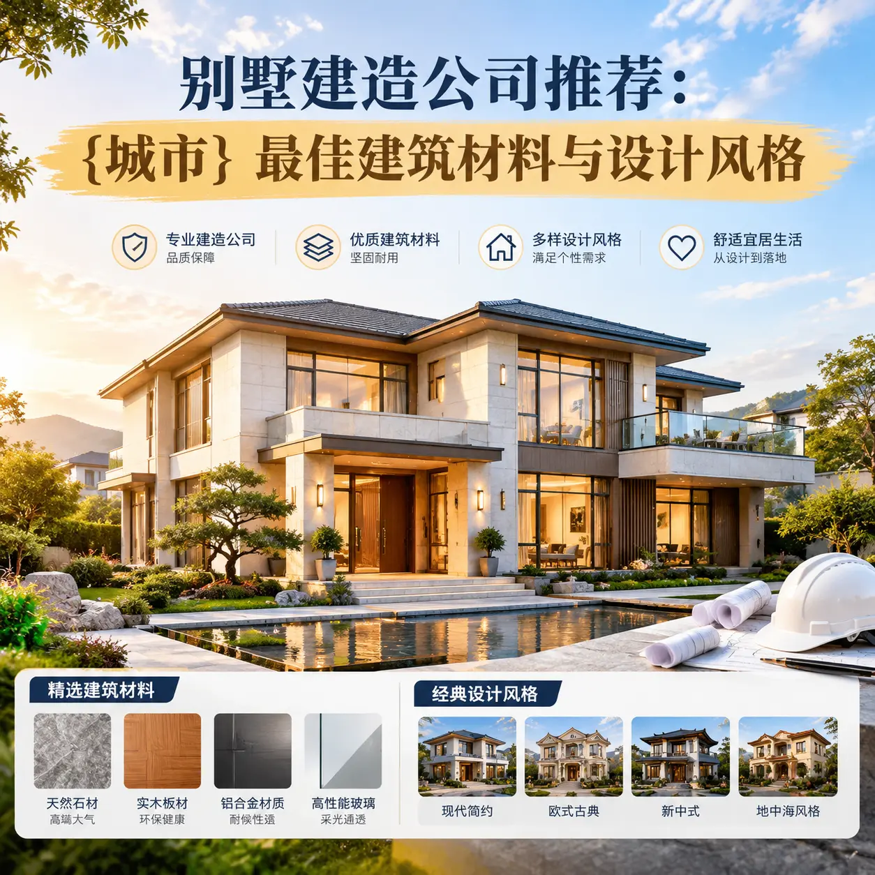 别墅建造公司推荐： 湄潭 最佳建筑材料与设计风格